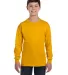 5400B Gildan Youth Heavy Cotton Long Sleeve T-Shir in Gold