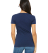 BELLA 6035 Womens Deep V-Neck T-shirt in Navy