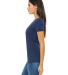 BELLA 6035 Womens Deep V-Neck T-shirt in Navy