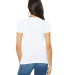 BELLA 6035 Womens Deep V-Neck T-shirt in White