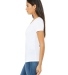 BELLA 6035 Womens Deep V-Neck T-shirt in White