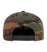 6089M Yupoong Classic Snapback Cap GREEN Under Bil in Green camo