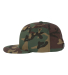6089M Yupoong Classic Snapback Cap GREEN Under Bil in Green camo