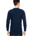 6100 Bayside Adult Long-Sleeve Cotton Tee in Navy
