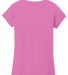 64V00L Gildan Junior Fit Softstyle V-Neck T-Shirt in Azalea