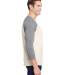 6930 LA T Adult Vintage Baseball T-Shirt in Natural heather/ granite heather