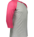 6930 LA T Adult Vintage Baseball T-Shirt in Vintage heather/ vintage hot pink