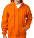 900 Bayside Adult Hooded Full-Zip Blended Fleece in Bright orange