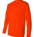 B1715 Bayside Adult Long-Sleeve Blended Tee in Bright orange