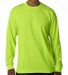 B1715 Bayside Adult Long-Sleeve Blended Tee in Safety green