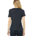 BELLA 6400 Womens Relaxed Jersey Tee in Navy slub