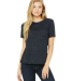 BELLA 6400 Womens Relaxed Jersey Tee in Navy slub