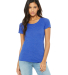 BELLA 8413 Womens Tri-blend T-shirt in True royal triblend
