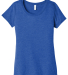 BELLA 8413 Womens Tri-blend T-shirt in True royal triblend