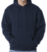 B960 Bayside Cotton Poly Hoodie S - 6XL  in Navy