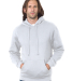 B960 Bayside Cotton Poly Hoodie S - 6XL  in White