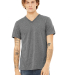 BELLA+CANVAS 3415 Men's Tri-blend V-Neck T-shirt in Grey triblend