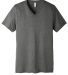 BELLA+CANVAS 3415 Men's Tri-blend V-Neck T-shirt in Grey triblend
