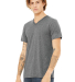 BELLA+CANVAS 3415 Men's Tri-blend V-Neck T-shirt in Grey triblend