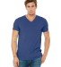 BELLA+CANVAS 3415 Men's Tri-blend V-Neck T-shirt in True royal triblend