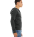 BELLA+CANVAS 3939 Unisex Tri-blend Lightweight Hoo in Charcoal black triblend