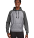 J8885 J-America Adult Vintage Heather Hooded Fleec in Smoke heather/ charcoal heather