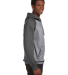 J8885 J-America Adult Vintage Heather Hooded Fleec in Smoke heather/ charcoal heather