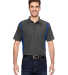LS524 Dickies Adult Industrial Color Block Shirt in Chrcl/ roy blue