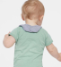 R1005 Rabbit Skins Infant Self-Adhesive Bib in Heather