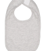 R1005 Rabbit Skins Infant Self-Adhesive Bib in Heather