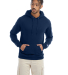 S700 Champion Logo 50/50 Pullover Hoodie in Late night blue