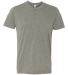 BELLA+CANVAS 3125 Short Sleeve Henley in Grey triblend