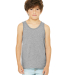 BELLA 3480Y Unisex Youth Cotton Tank Top in Athletic heather