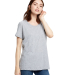 US115 US Blanks Relaxed Boyfriend Tee in Heather grey