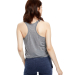 US510 US Blanks Sheer Cropped Tank in Heather grey