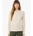 BELLA 6500 Womens Long Sleeve T-shirt in Heather dust