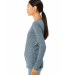 BELLA 6500 Womens Long Sleeve T-shirt in Heather slate