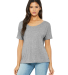 BELLA 8816 Womens Loose T-Shirt in Athletic heather