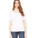 BELLA 8816 Womens Loose T-Shirt in White