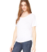 BELLA 8816 Womens Loose T-Shirt in White
