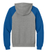 96CR JERZEES - Nublend® Colorblocked Hooded Pullo in Oxford/ royal
