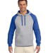 96CR JERZEES - Nublend® Colorblocked Hooded Pullo in Oxford/ royal