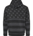 8815 J. America - Tailgate Hooded Sweatshirt in Black stars & stripes