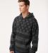 8815 J. America - Tailgate Hooded Sweatshirt in Black stars & stripes