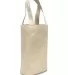 1726 Liberty Bags - Double Bottle Wine Tote NATURAL