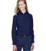78193 Core 365 Ladies' Operate Long-Sleeve Twill S in Classic navy