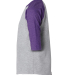 3330 Rabbit Skins Toddler Baseball Raglan in Vintage heather/ vintage purple