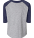 3330 Rabbit Skins Toddler Baseball Raglan in Vintage Heather/ Vintage True Navy